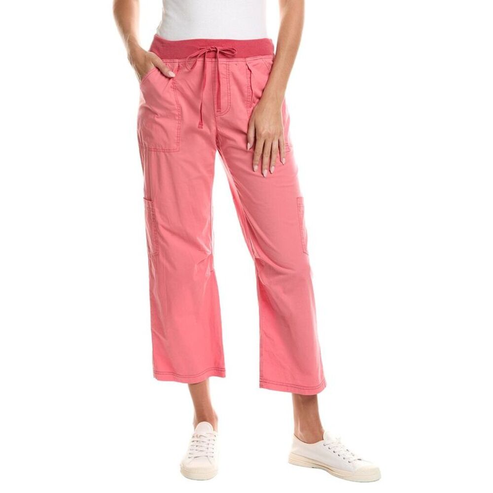 Xcvi Womens Leopold Crop Pant, Pink